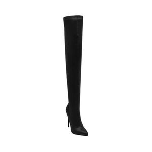 Steve Madden Sleek Black Over-the-Knee Boots